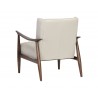 Sunpan Azella Lounge Chair - Manchester Stone Leather - Back Angle