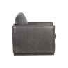 Portman Swivel Lounge Chair - Marseille Concrete Leather - Side Angled