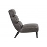 Sunpan Ellison Lounge Chair - Concrete Leather - Side