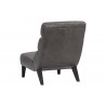 Sunpan Ellison Lounge Chair - Concrete Leather - Back Angle
