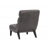 Sunpan Ellison Lounge Chair - Concrete Leather - Back Angle