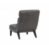 Sunpan Ellison Lounge Chair - Concrete Leather - Back Angle - Sunpan Ellison Lounge Chair - Concrete Leather - Back Angle