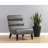 Sunpan Ellison Lounge Chair - Concrete Leather - Lifestyle