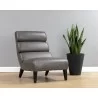 Sunpan Ellison Lounge Chair - Concrete Leather - Lifestyle - Sunpan Ellison Lounge Chair - Concrete Leather - Lifestyle