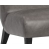 Sunpan Ellison Lounge Chair - Concrete Leather - Seat Leg Close-Up
