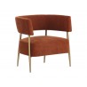 Sunpan Maestro Lounge Chair - Danny Rust - Angled View
