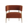 Sunpan Maestro Lounge Chair - Danny Rust - Front