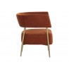 Sunpan Maestro Lounge Chair - Danny Rust - Side Angle