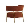 Sunpan Maestro Lounge Chair - Danny Rust - Back Angle