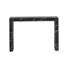 Axle Console Table - Marble Look - Black - Front 