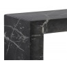 Axle Console Table - Marble Look - Black - Edge Close-Up
