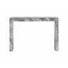 Axle Console Table - Marble Look - Grey - Front - Axle Console Table - Marble Look - Grey - Front