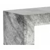 Axle Console Table - Marble Look - Grey - Edge Close-Up - Axle Console Table - Marble Look - Grey - Edge Close-Up