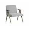 Sunpan Baldwin Lounge Chair in San Remo Winter Cloud - Angled - Sunpan Baldwin Lounge Chair in San Remo Winter Cloud - Angled