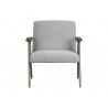 Sunpan Baldwin Lounge Chair in San Remo Winter Cloud - Front