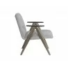 Sunpan Baldwin Lounge Chair in San Remo Winter Cloud - Side - Sunpan Baldwin Lounge Chair in San Remo Winter Cloud - Side