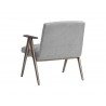 Sunpan Baldwin Lounge Chair in San Remo Winter Cloud - Back Angled