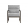Sunpan David Lounge Chair In San Remo Winter Cloud / Antonio Charcoal - Front