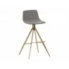 Andres Swivel Barstool - Belfast Koala Grey - Angled View - Andres Swivel Barstool - Belfast Koala Grey - Angled View