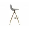 Andres Swivel Barstool - Belfast Koala Grey - Side Angle - Andres Swivel Barstool - Belfast Koala Grey - Side Angle
