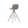 Andres Swivel Barstool - Belfast Koala Grey - Back Angle