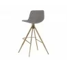Andres Swivel Barstool - Belfast Koala Grey - Back Angle - Andres Swivel Barstool - Belfast Koala Grey - Back Angle