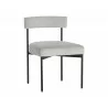 Seneca Dining Chair - Black - Polo Club Stone - Angled View - Seneca Dining Chair - Black - Polo Club Stone - Angled View