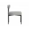 Seneca Dining Chair - Black - Polo Club Stone - Side Angle - Seneca Dining Chair - Black - Polo Club Stone - Side Angle