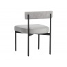 Seneca Dining Chair - Black - Polo Club Stone - Back Angle