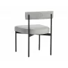 Seneca Dining Chair - Black - Polo Club Stone - Back Angle - Seneca Dining Chair - Black - Polo Club Stone - Back Angle