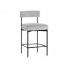 Seneca Counter Stool - Black - Polo Club Stone - Angled - Seneca Counter Stool - Black - Polo Club Stone - Angled