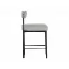 Seneca Counter Stool - Black - Polo Club Stone - Side Angle - Seneca Counter Stool - Black - Polo Club Stone - Side Angle