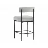 Seneca Counter Stool - Black - Polo Club Stone - Back Angle - Seneca Counter Stool - Black - Polo Club Stone - Back Angle