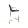 Hathaway Counter Stool - Belfast Navy - Side Angle