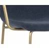 Hathaway Counter Stool - Belfast Navy - Seat Close-up - Hathaway Counter Stool - Belfast Navy - Seat Close-up