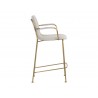 Hathaway Counter Stool - Belfast Oatmeal - Side Angle