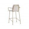 Hathaway Counter Stool - Belfast Oatmeal - Back Angle