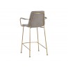Hathaway Counter Stool - Belfast Oyster Shell - Back Angle