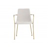 Hathaway Dining Armchair - Belfast Oatmeal - Front
