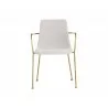Hathaway Dining Armchair - Belfast Oatmeal - Front - Hathaway Dining Armchair - Belfast Oatmeal - Front
