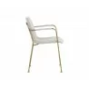 Hathaway Dining Armchair - Belfast Oatmeal - Side Angle - Hathaway Dining Armchair - Belfast Oatmeal - Side Angle