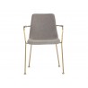 Hathaway Dining Armchair - Belfast Oyster Shell - Front