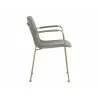 Hathaway Dining Armchair - Belfast Oyster Shell - Side Angle - Hathaway Dining Armchair - Belfast Oyster Shell - Side Angle