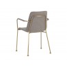 Hathaway Dining Armchair - Belfast Oyster Shell - Back Angle