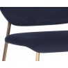 Odesa Counter Stool - Abbington Navy - Seat Close-up