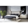 Sunpan Colette Bed In Brown And Belfast Heather Grey - Lifestyle