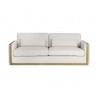  Sunpan Lean Sofa In Belfast Oatmeal - Front