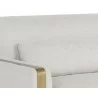  Sunpan Lean Sofa In Belfast Oatmeal - Sofa Arm Close-Up -  Sunpan Lean Sofa In Belfast Oatmeal - Sofa Arm Close-Up