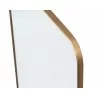 Sunpan Calabasas Floor Mirror In Brass - Corner Edge Close-up - Sunpan Calabasas Floor Mirror In Brass - Corner Edge Close-up