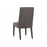 Heath Dining Chair - Marseille Concrete Leather - Back Angle